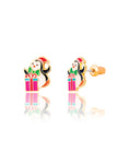 Enamel Stud Earrings - Snowman Wonderland - Girl Nation