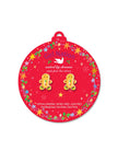 Enamel Stud Earrings - Gingerbread Man - Girl Nation