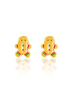 Enamel Stud Earrings - Gingerbread Man - Girl Nation