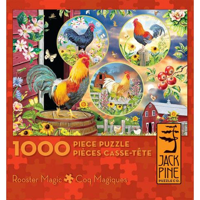 Jack Pine - Rooster Magic (1000-Piece Puzzle)
