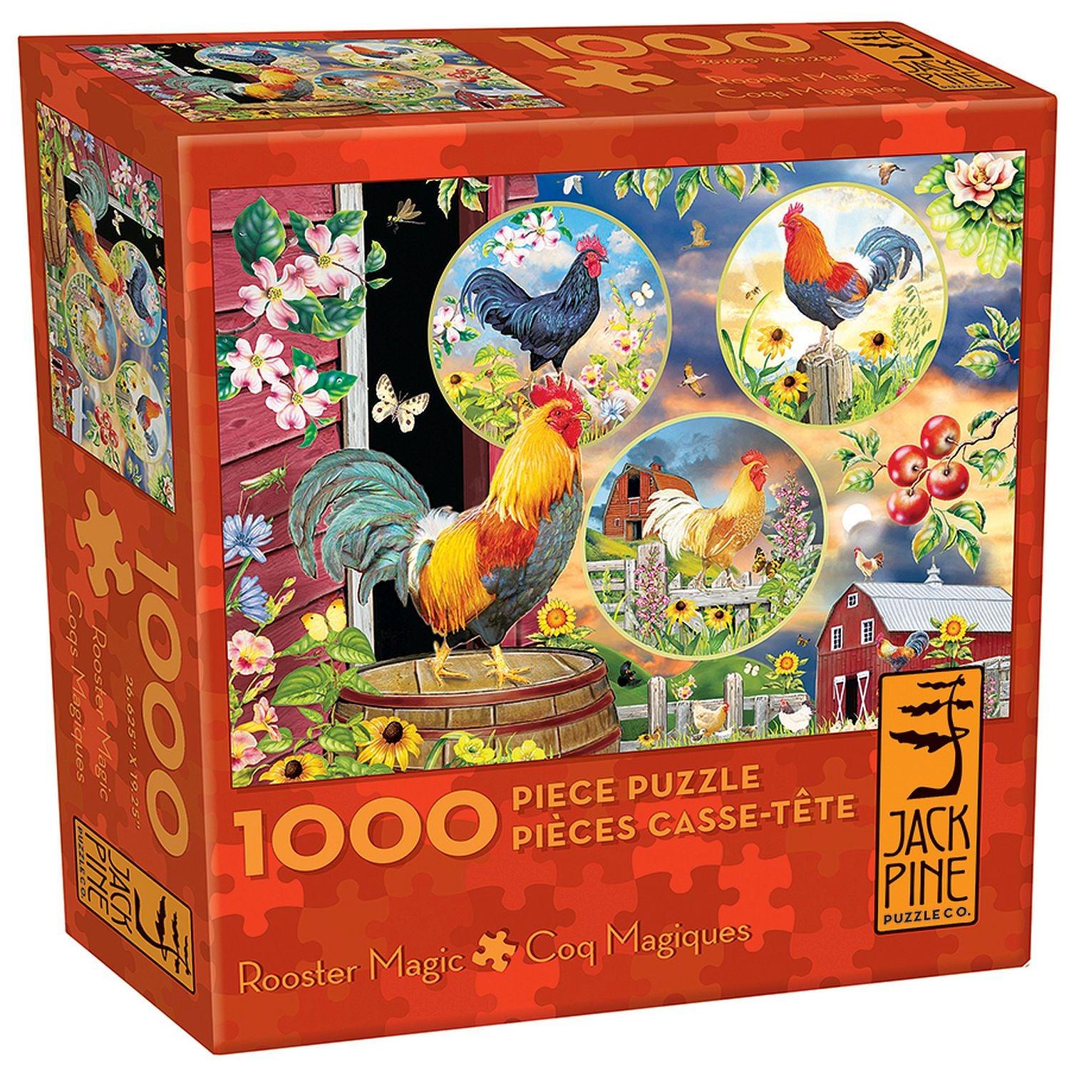 Jack Pine - Rooster Magic (1000-Piece Puzzle)