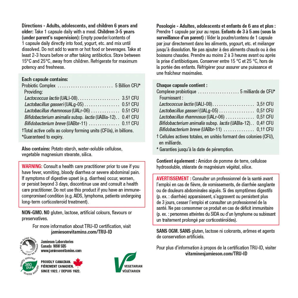 Jamieson Probiotic 5 Billion