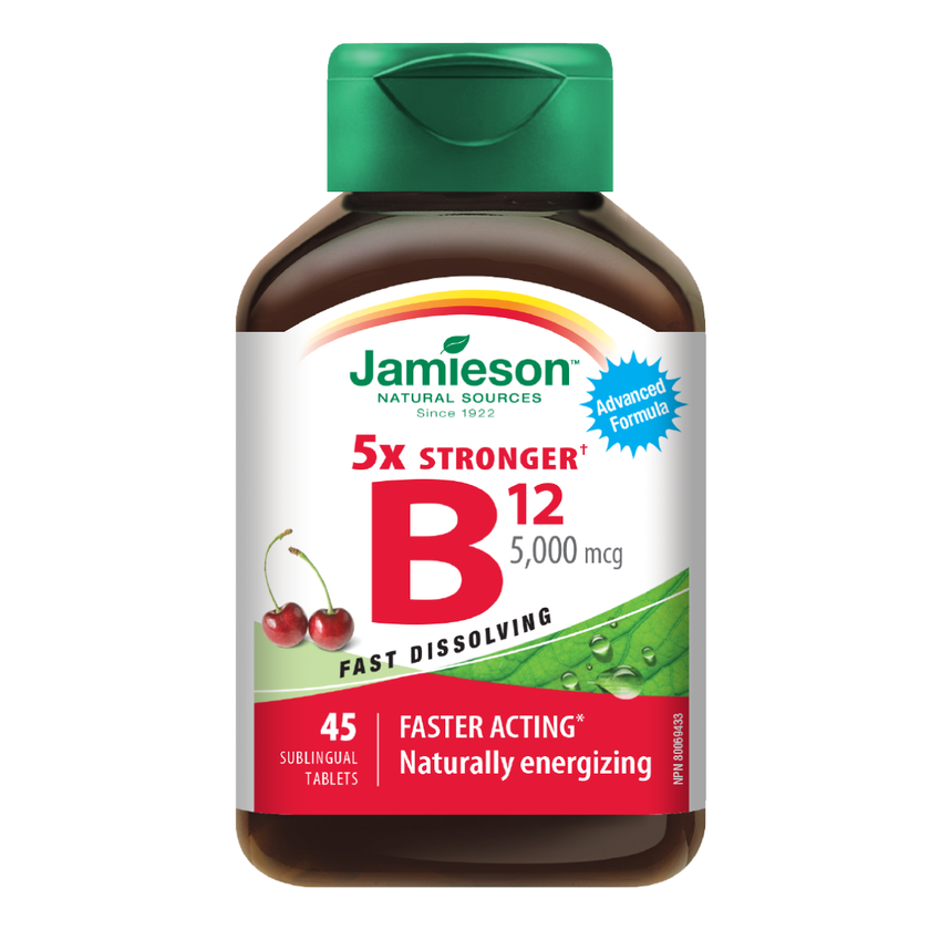 Jamieson Vitamin B12 5000mcg Sublingual 45's