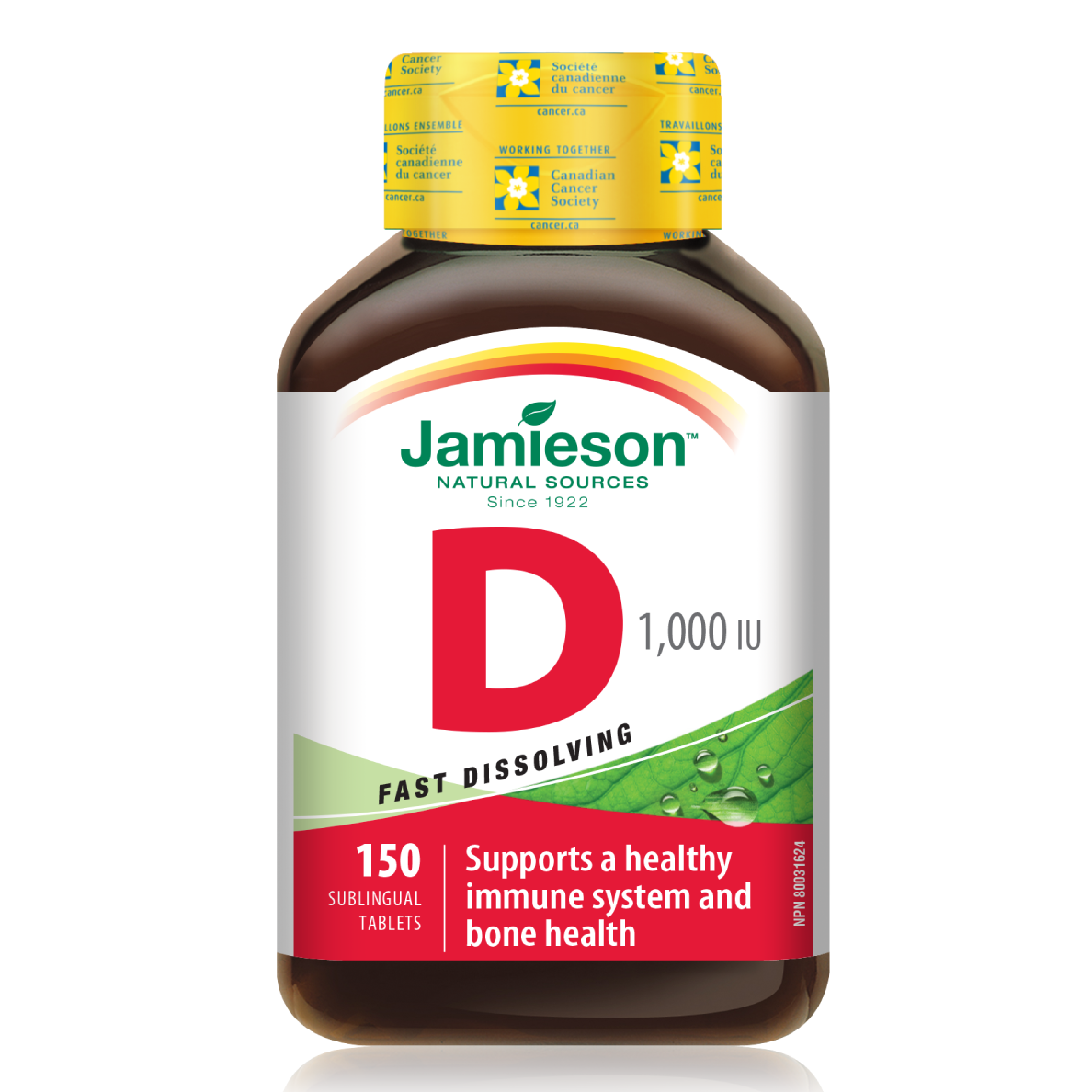 Jamieson Vitamin D 1000IU Sublingual 150's