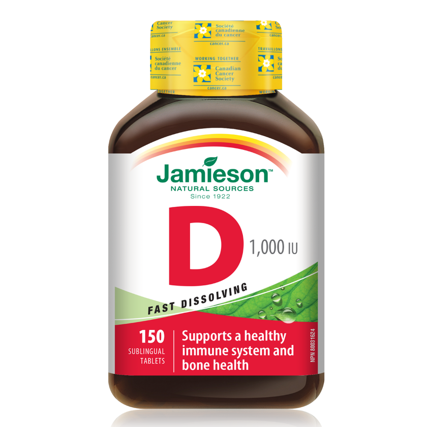 Jamieson Vitamin D 1000IU Sublingual 150's