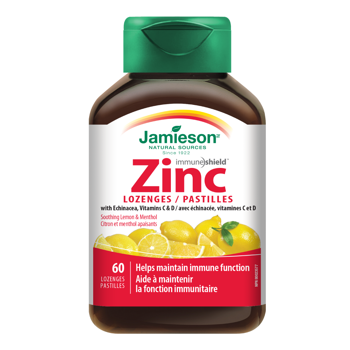 Jamieson Zinc Lozenges w Vit. C+D - Lemon