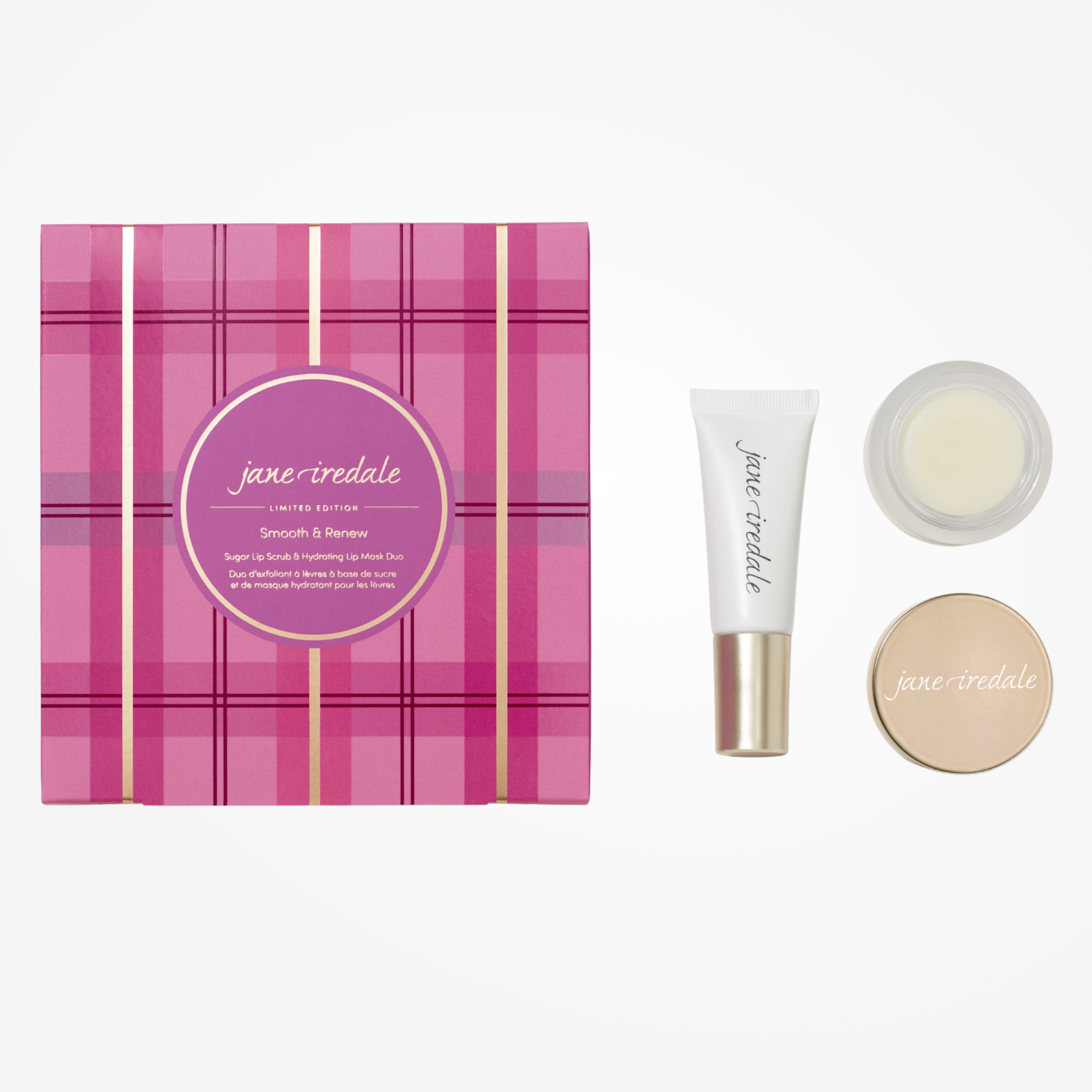 Jane Iredale Smooth & Renew Sugar Lip Scrub & Hydrating Mask Duo