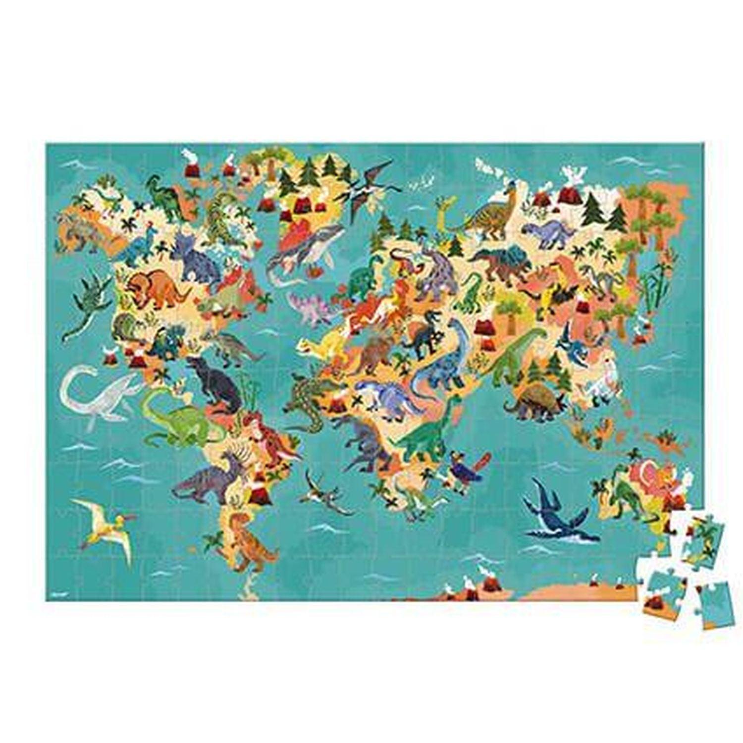 Janod - 3D Educational - The Dinosaurs (200-Piece Puzzle)
