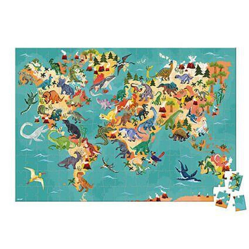 Janod - 3D Educational - The Dinosaurs (200-Piece Puzzle)