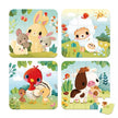 Janod - 4 in 1 Progressive Puzzles - Farm
