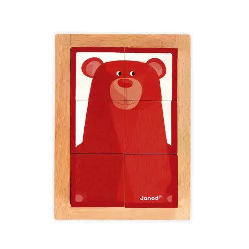 Janod - 6 Forest Blocksin Wooden Box