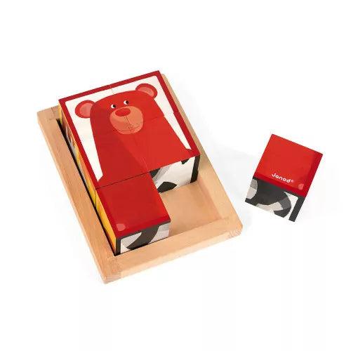 Janod - 6 Forest Blocksin Wooden Box