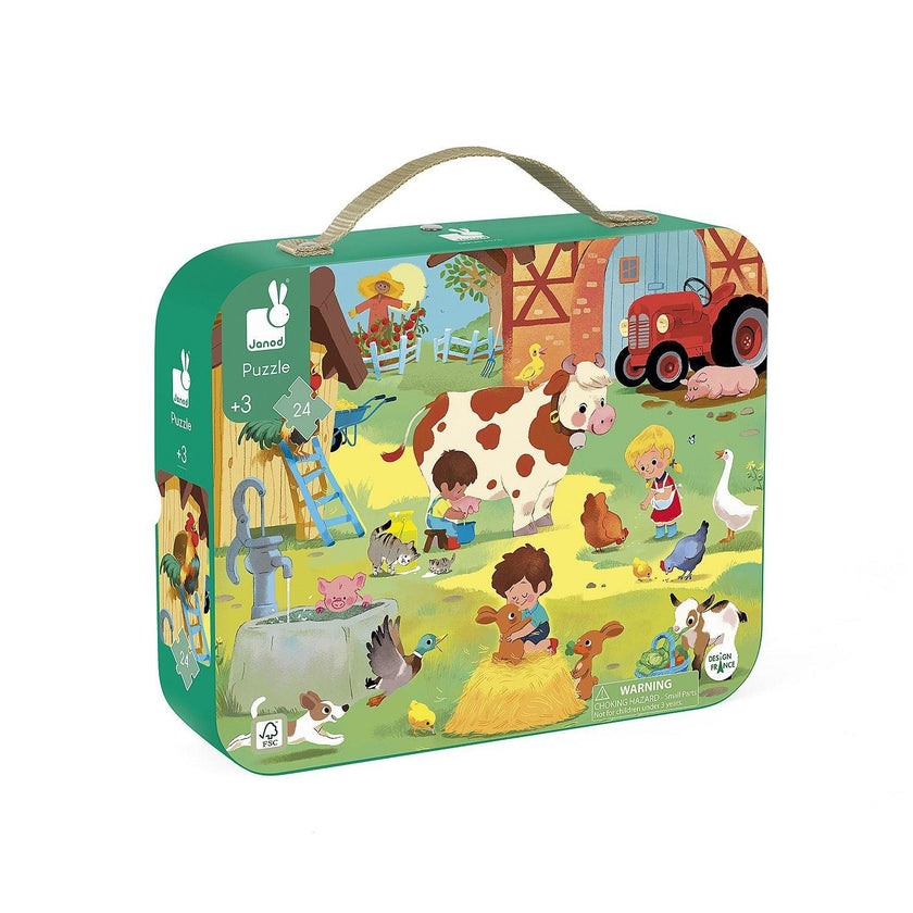 Janod - A Day At The Farm (24-Piece Puzzle)