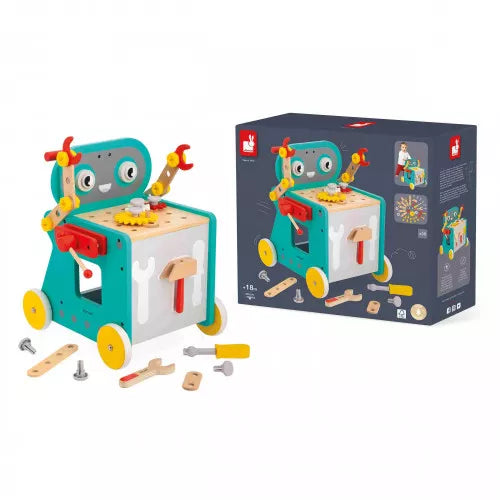 Janod - Brico'Kids: Robot Trolley