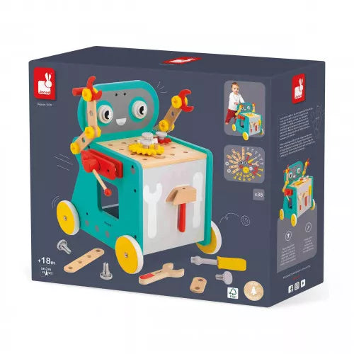Janod - Brico'Kids: Robot Trolley