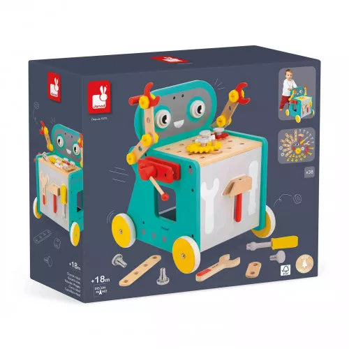 Janod - Brico'Kids: Robot Trolley