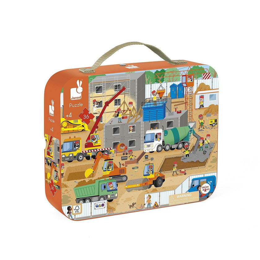 Janod - Construction Site (36-Piece Puzzle)