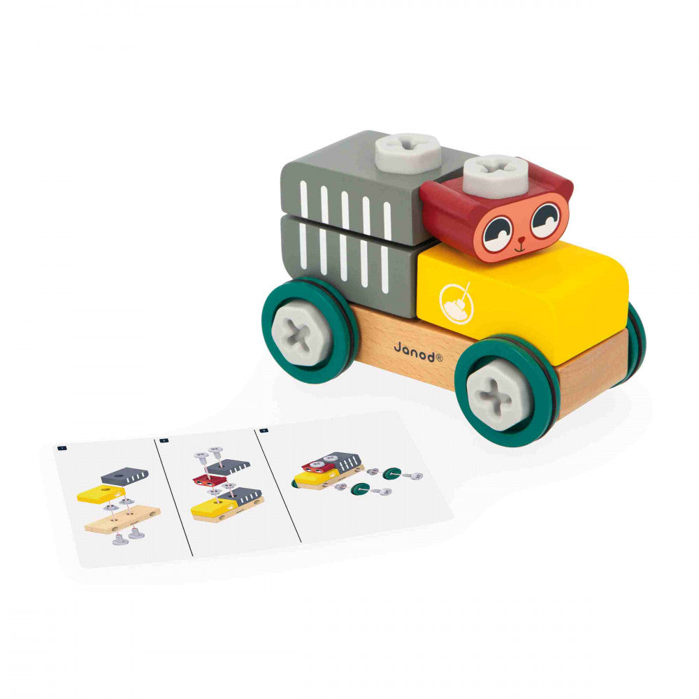 Janod - DIY Car Bear Brico'Kids