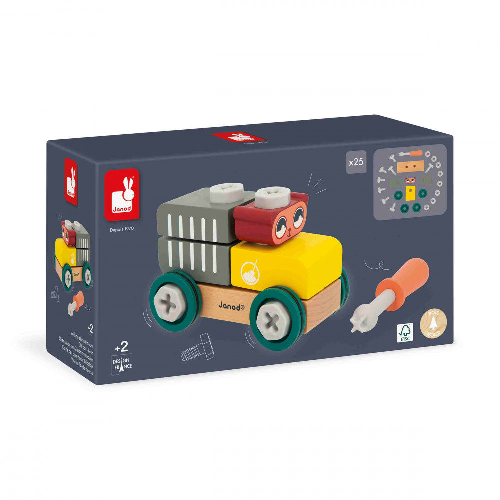 Janod - DIY Car Bear Brico'Kids