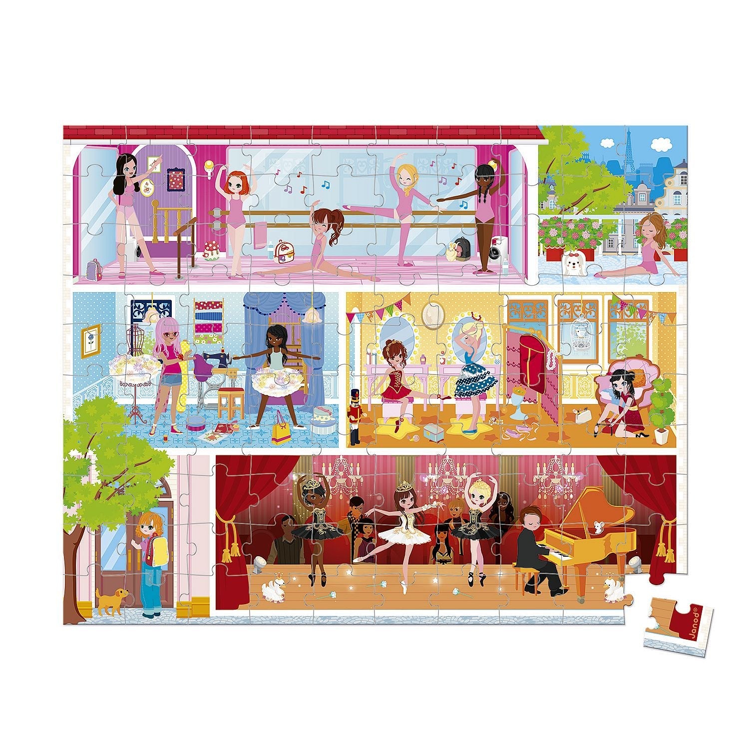 Janod - Dance Academy (100-Piece Puzzle)