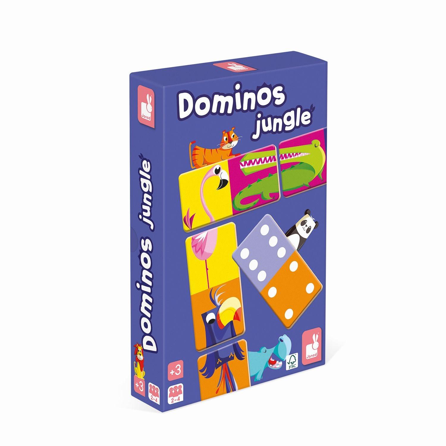 Janod - Dominoes - Dominos Jungle