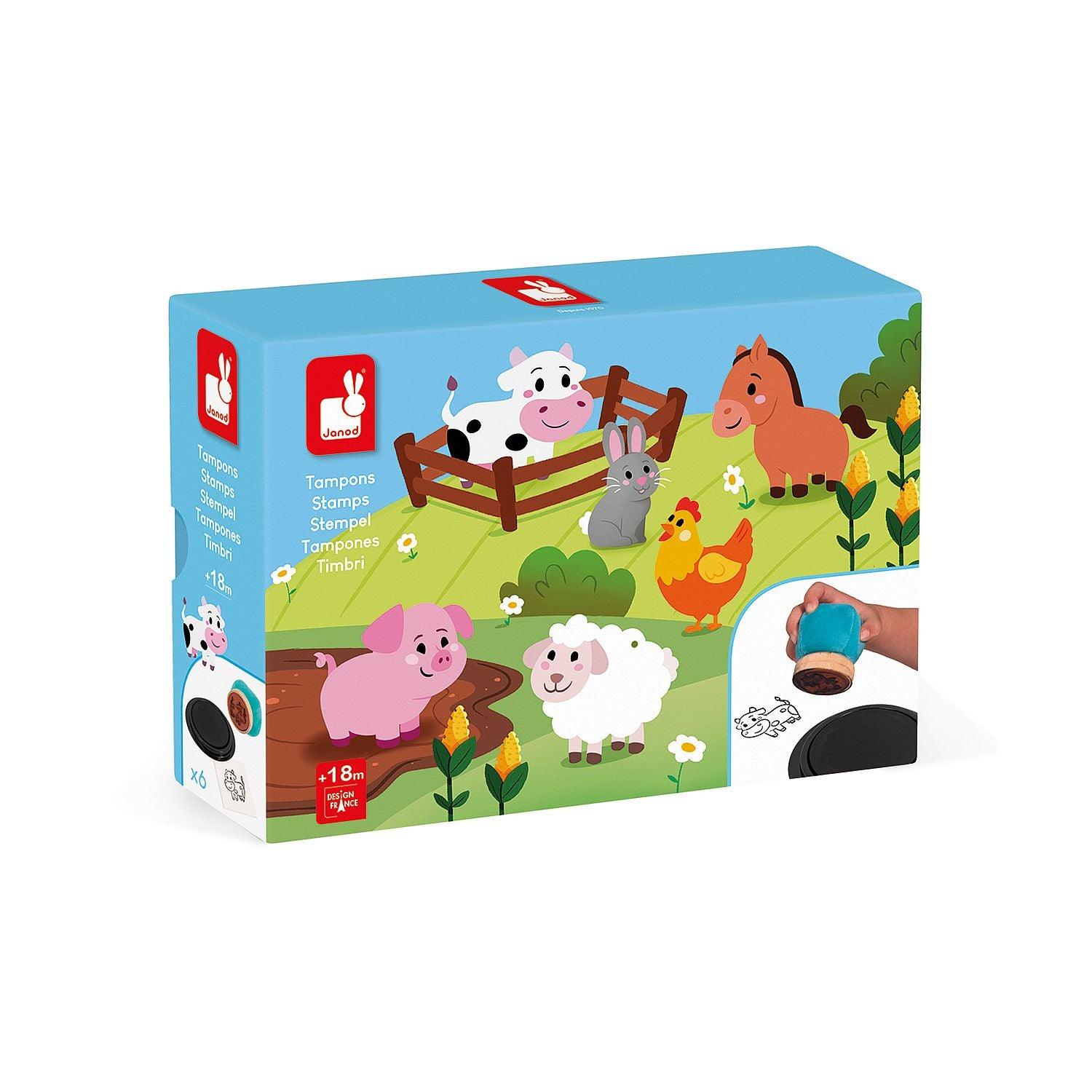 Janod - Fabric Stamps - Farm