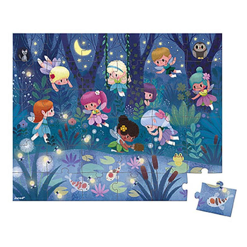 Janod - Fairies And Waterlilies (36-Piece Puzzle)