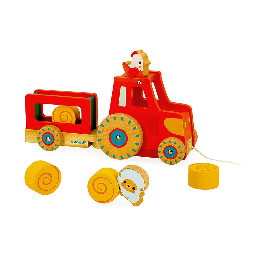 Janod - Farm: Pull Along Tractor
