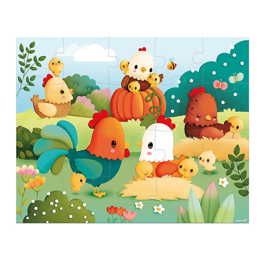 Janod - Farm: Welcome To The Farmyard - 20Pcs