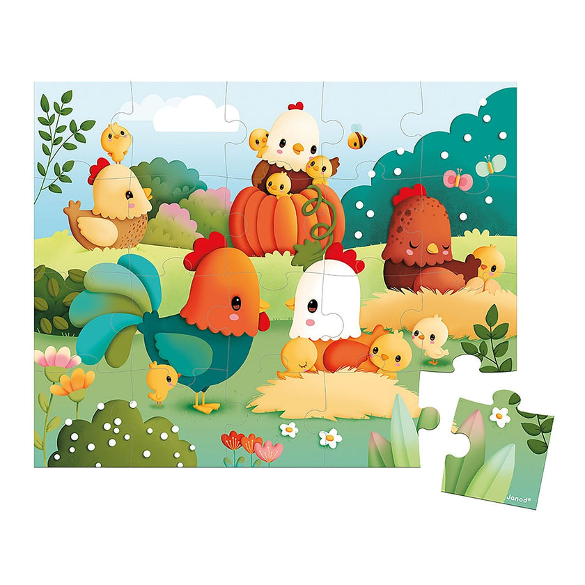 Janod - Farm: Welcome To The Farmyard - 20Pcs