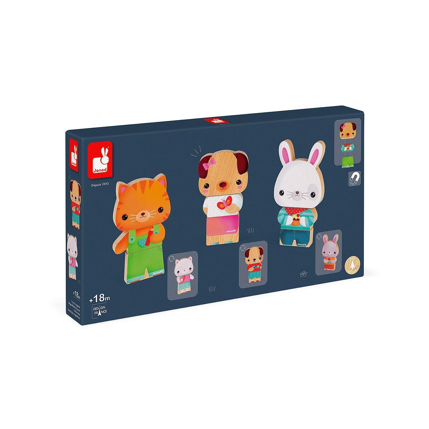 Janod - Funny Magnets - Pets