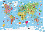 Janod - Giant World Map (300-Piece Jigsaw Puzzle)