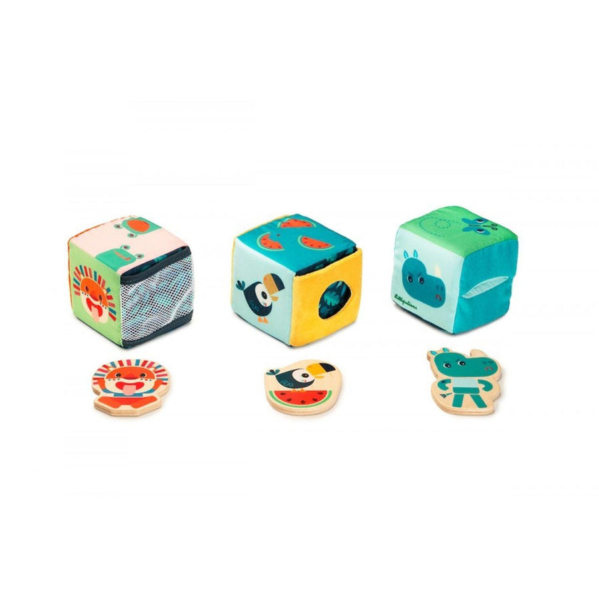 Janod - Jungle - Hide - And - Seek Set of Cubes
