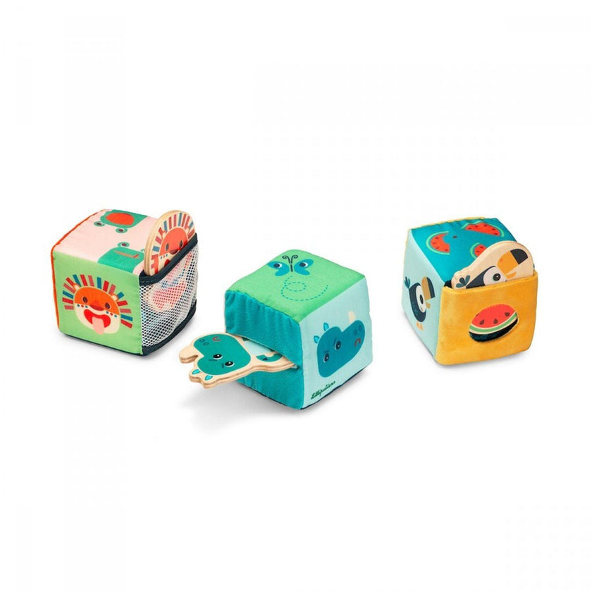 Janod - Jungle - Hide - And - Seek Set of Cubes