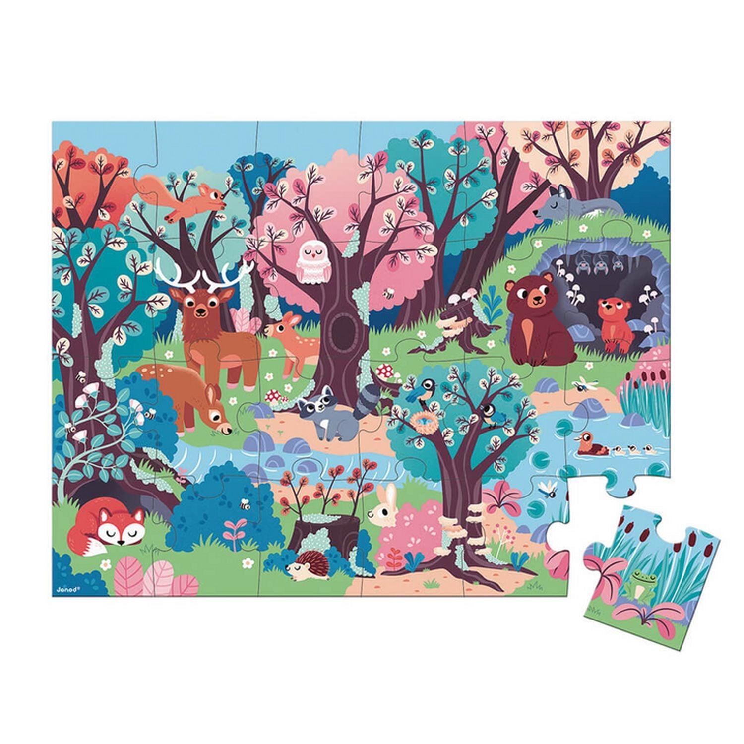 Janod - Magic - Forest (24-Piece Puzzle)