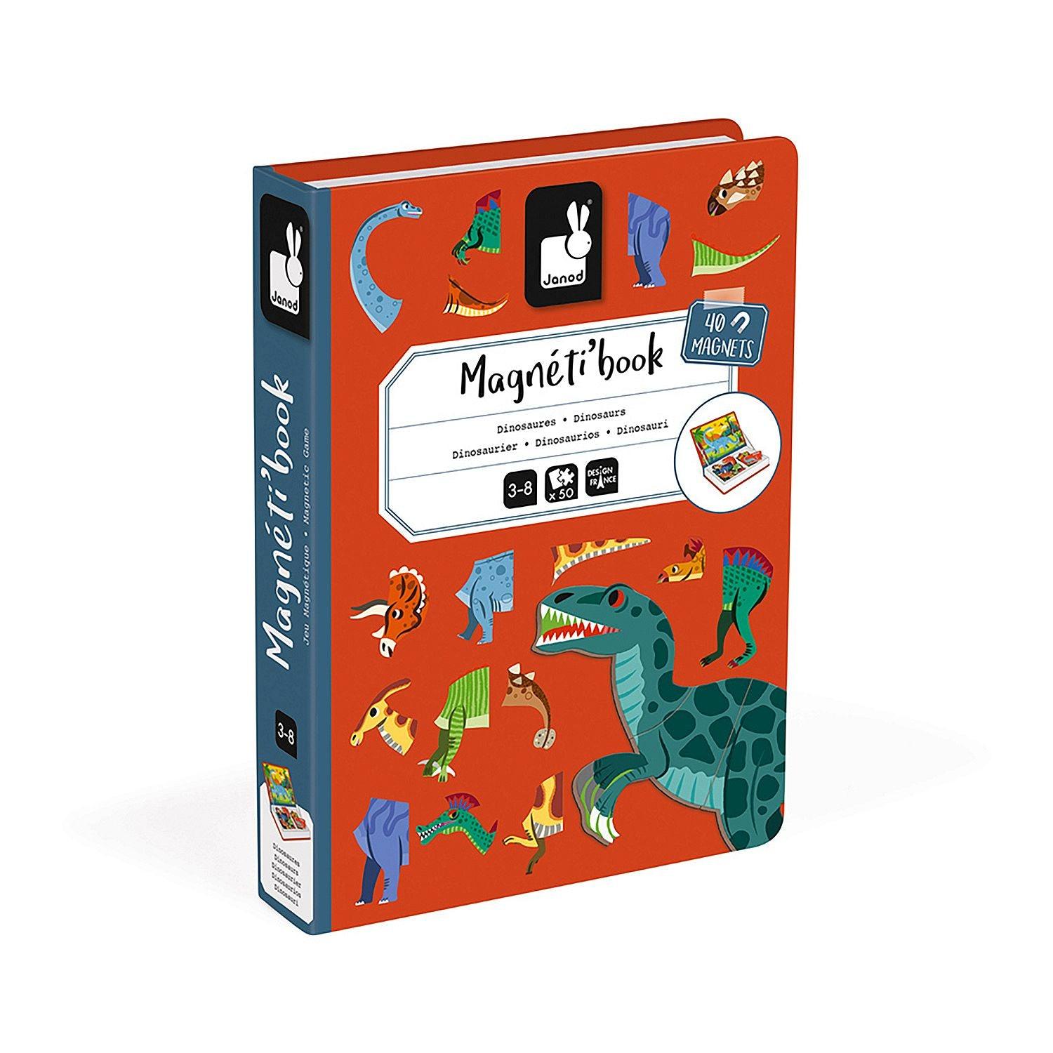 Janod - Magnetibook - Dinosaurs