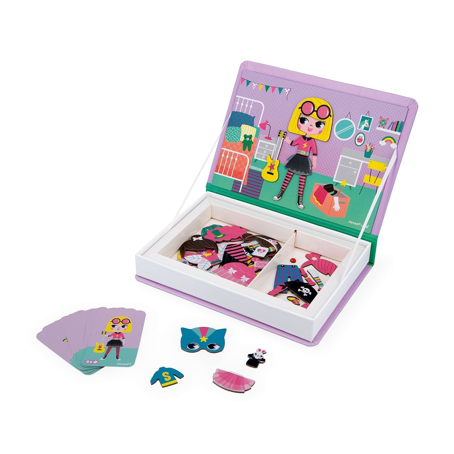 Janod - Magnetibook - Girl Costumes