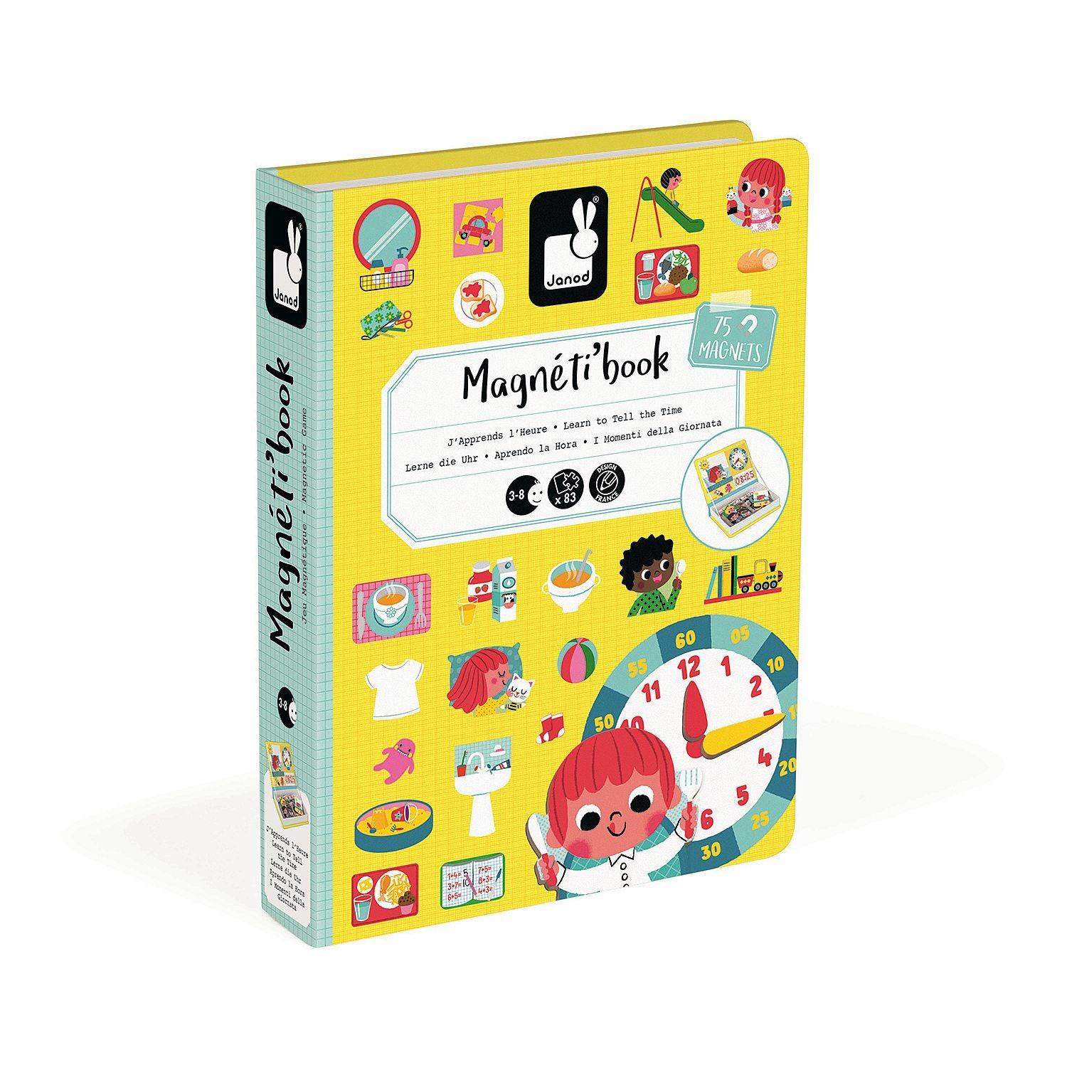 Janod - Magnetibook - Apprendre à lire l'heure