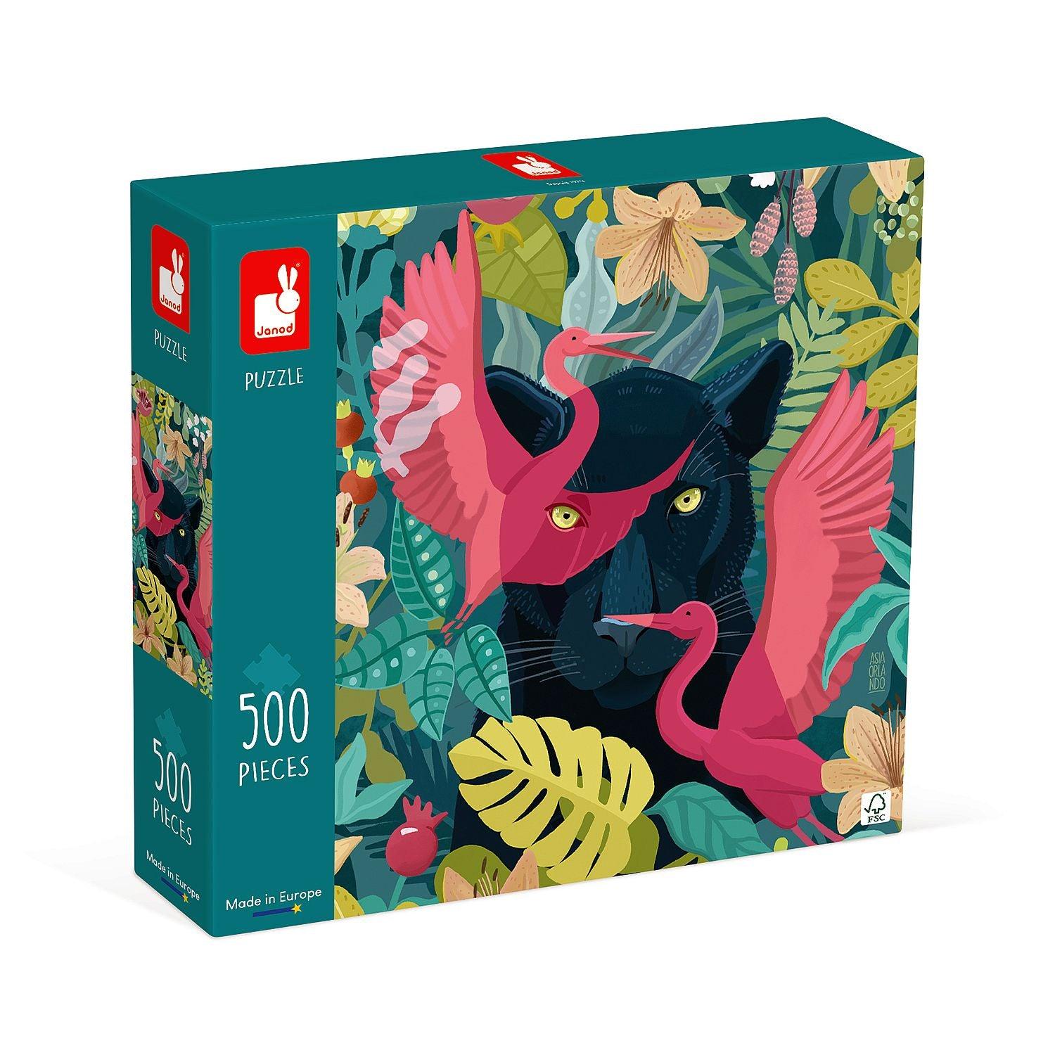 Janod - Mystique Panther (500-Piece Puzzle)