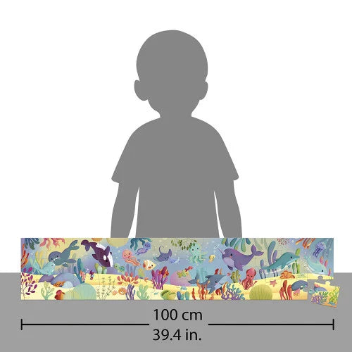 Janod - PZ36: PANORAMA - SEA ANIMAL PUZZLE
