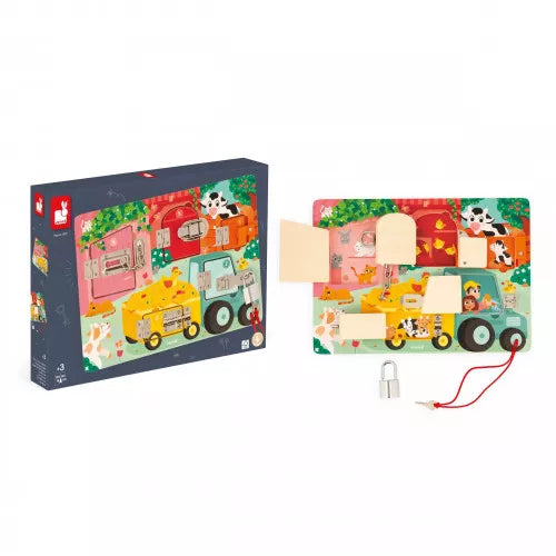 Janod - Padlocks Board - The Farm