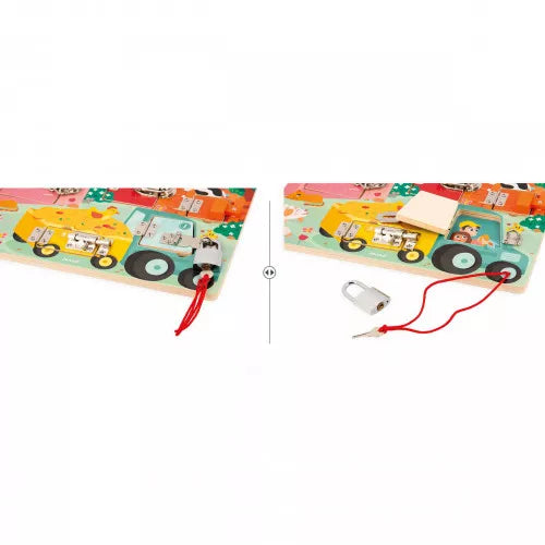 Janod - Padlocks Board - The Farm