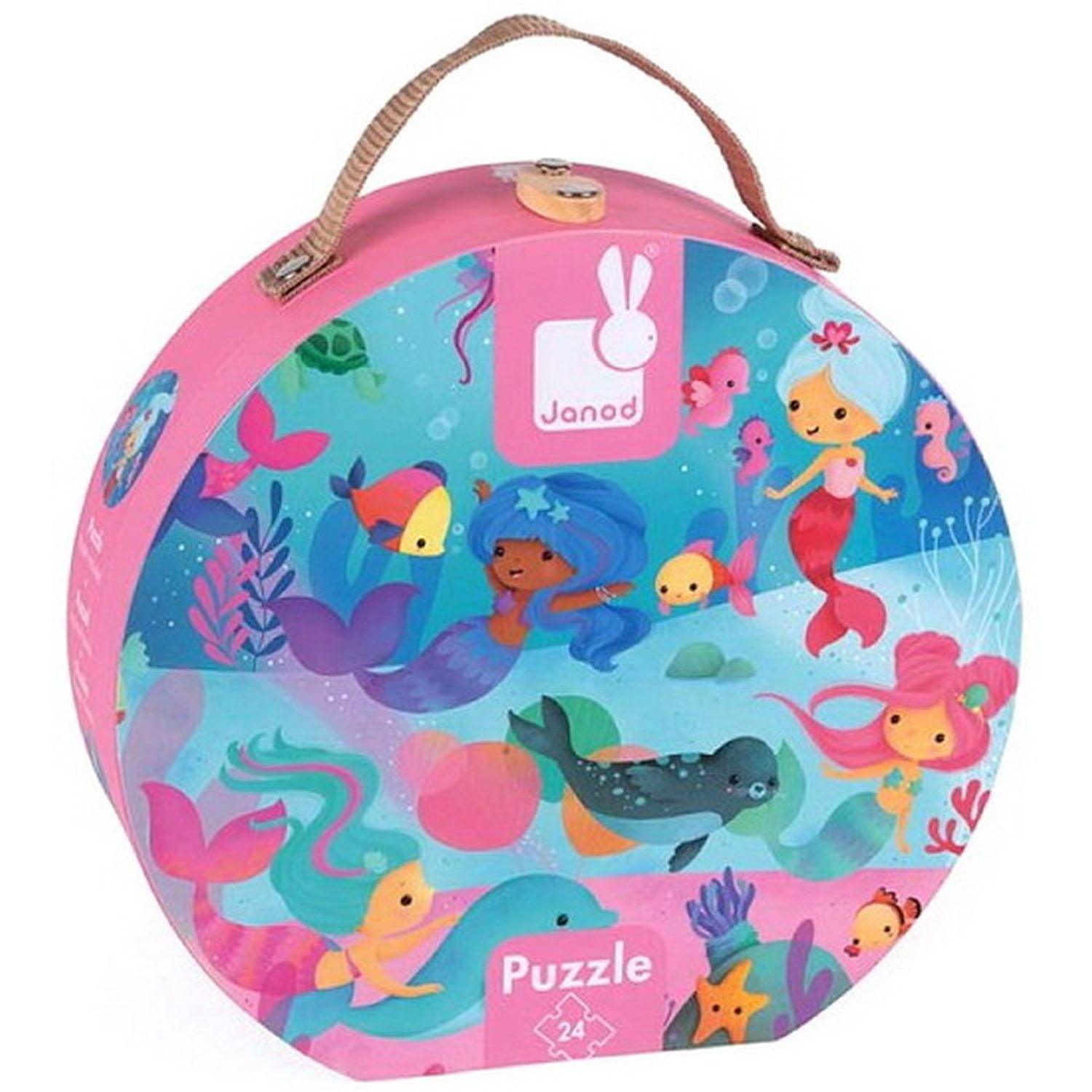 Janod - Puzzle 24 - Mermaids (24-Piece Puzzle)