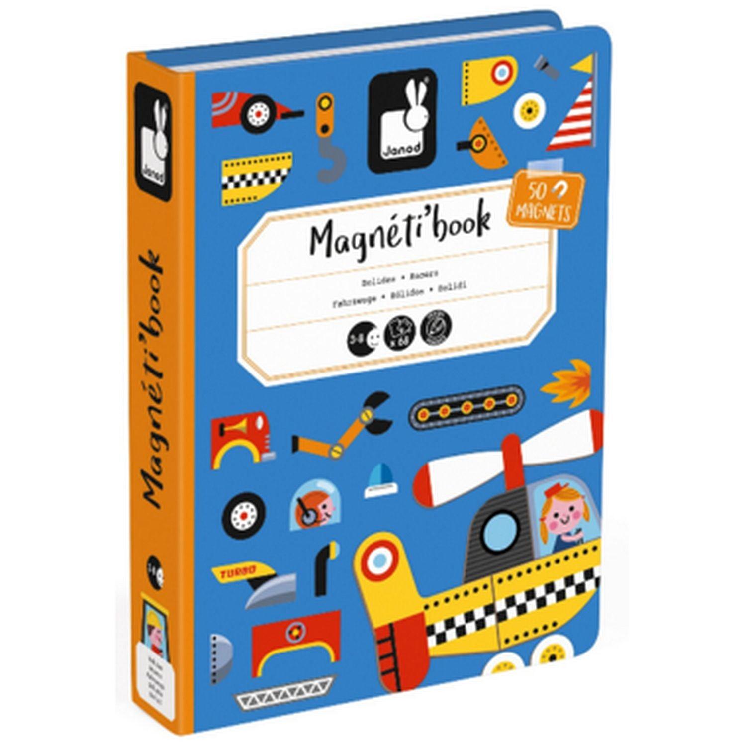 Janod - Racers Magnetibook (550-Piece Puzzle)