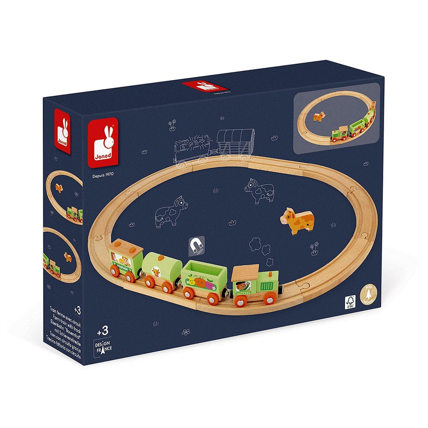 Janod - Story Farm Train With Tracks