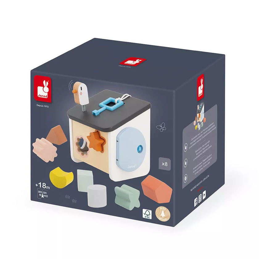 Janod - Sweet Cocoon: Bird House Shape Sorter
