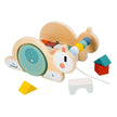 Janod - Sweet Cocoon: Pull-Along Snail Cube Trolley