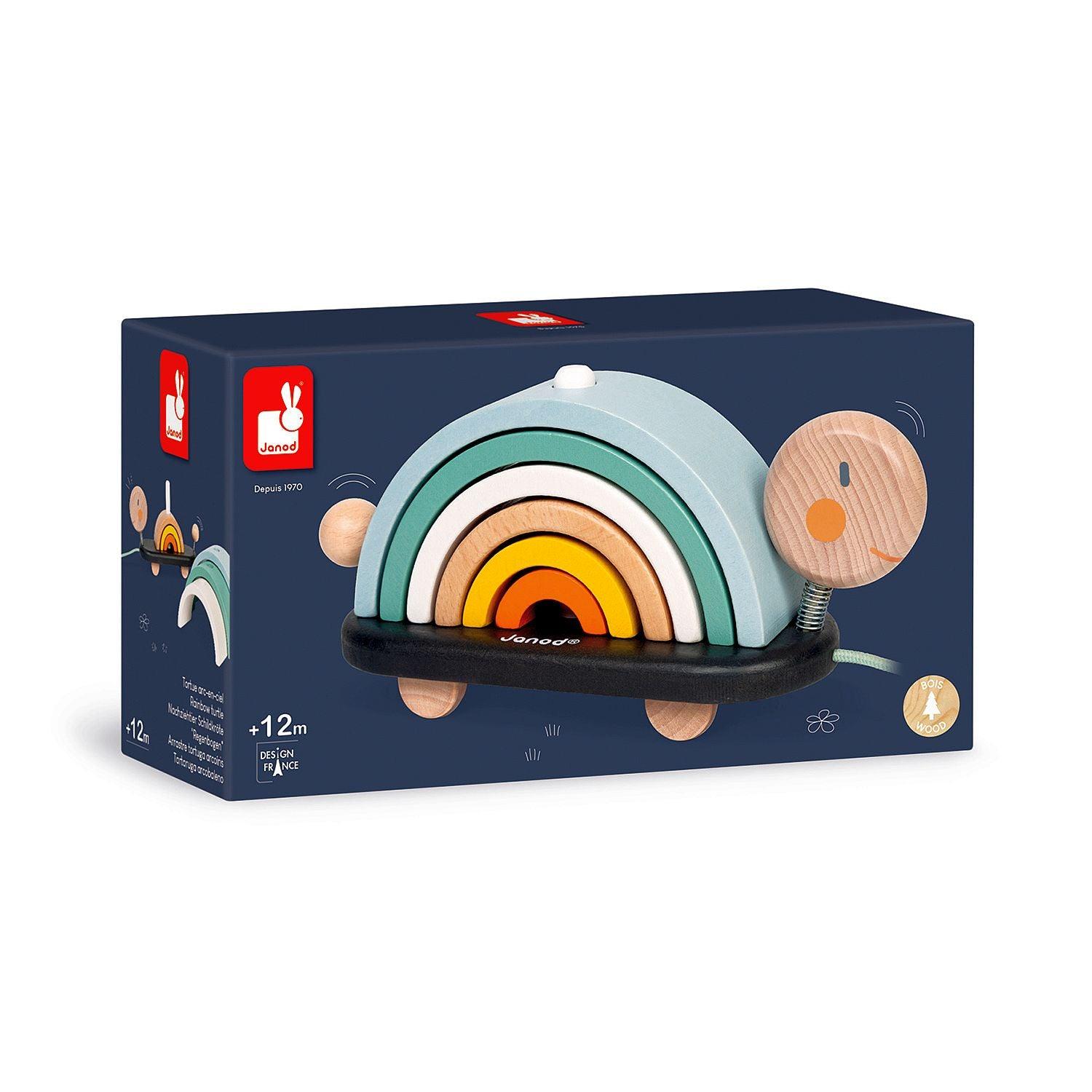 Janod - Sweet Cocoon - Rainbow Turtle