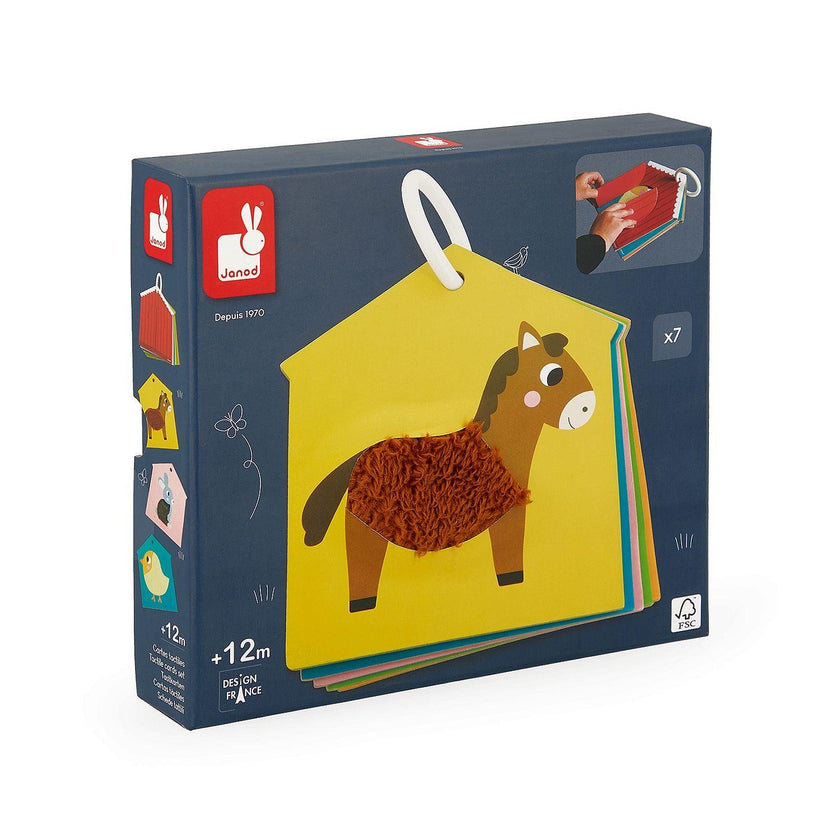 Janod - Tactile Cards Set - Farm