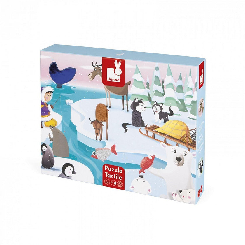 Janod - Tactile - Life On Ice (20-Piece Puzzle)